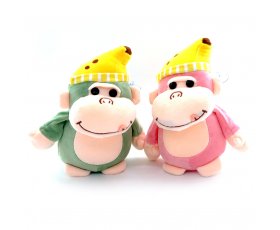 Горилла шапка банан 25см (супер мягкий)