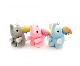 Слоны цвет. уши (супер мягкий) 23см 