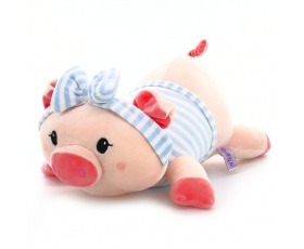 Свинка лежачая супер мягкая 37см