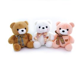 Мишка сид. кож.мишка 24см 