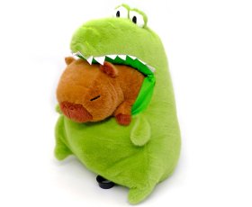 Крокодил с капибарой 28см 