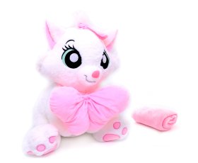 Кошка с пледом 50см