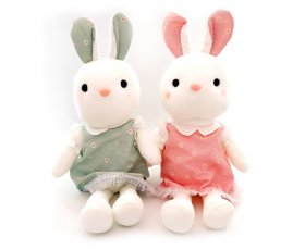 Зайка в платье ромашка 70см