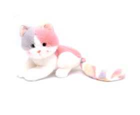 Кошка мех.леж 38см