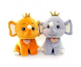 Слон с короной (супер мягкие) 50см 