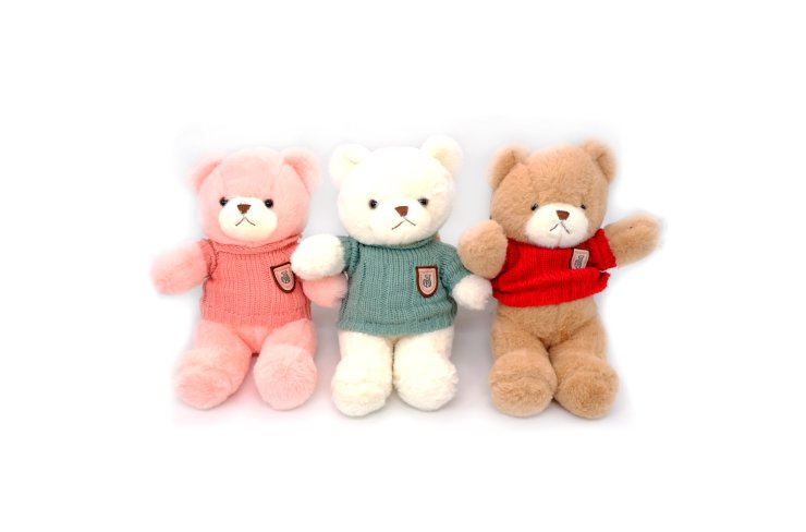 Мишка в вяз.коф. 30см фото 1